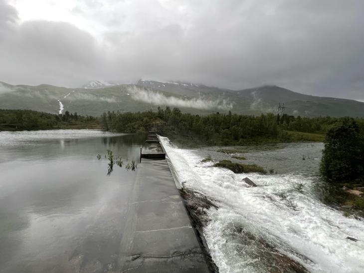 Overløp Storvannet i Håkvikdalen